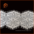 fashion hot-sale eyelash milky yarn embroidery lace for garment accessory